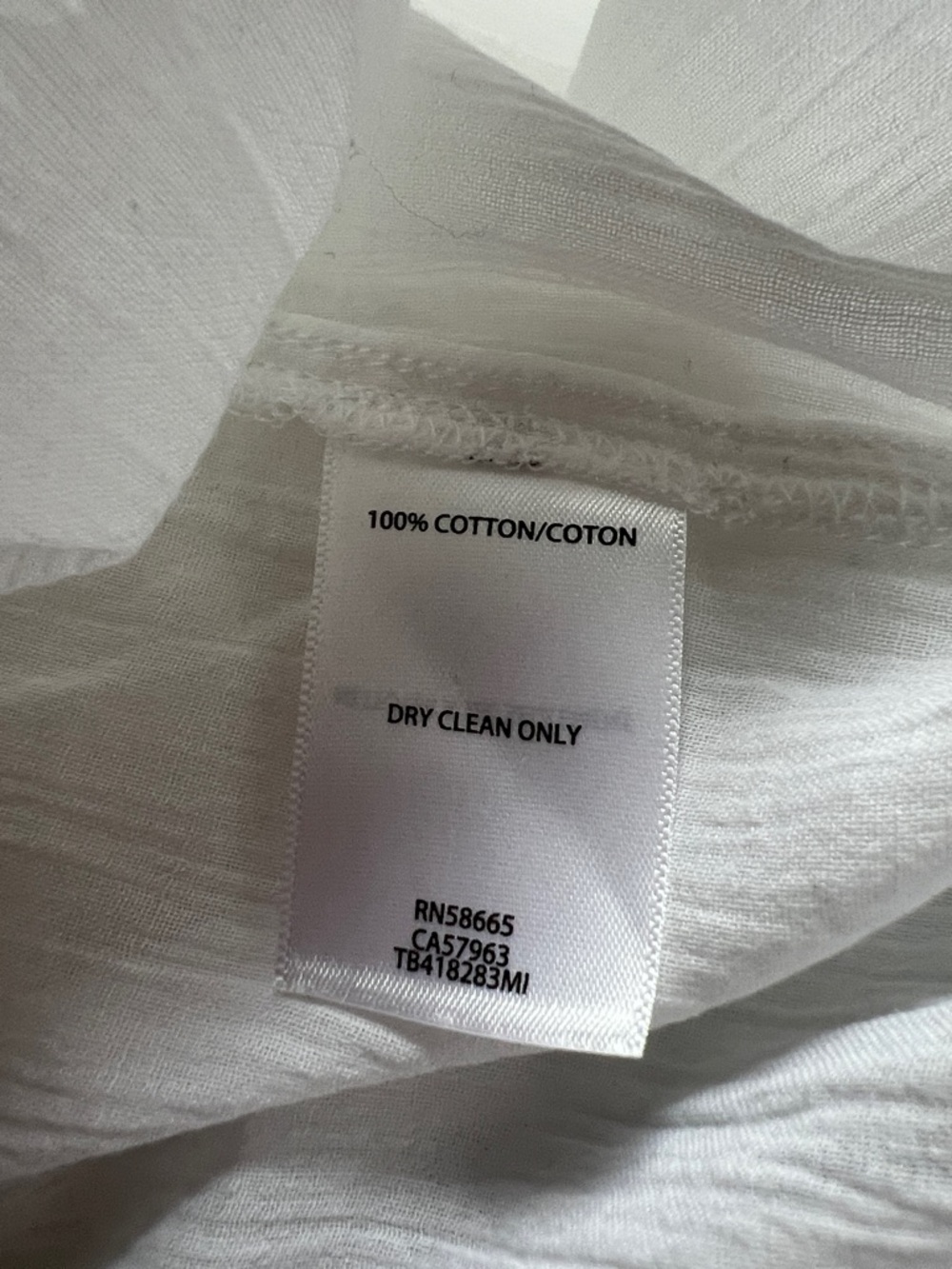 Treasure & Bond White Long-Sleeve Button-Up Shirt - NWT - Size M - Picture 7 of 8
